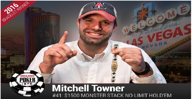 Mitchell Towner Wins Event#41 or Monster Stack of WSOP 