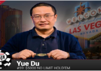 Chinese Yue Du wins $event#59 or $5K NLHE at WSOP