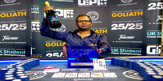 Vamshi Vandanpau Wins Grosvenor UK Poker Tour Goliath